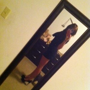 Frederick's of Hollywood Chic Black Knit Dress Vintage